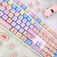 Angel girl keycap MOA altura PBT material sublimación caliente keycap lindo conjunto completo personalizado de keycaps（Teclado no incluido) - details 8