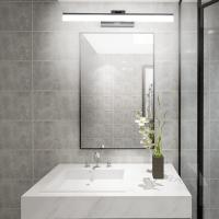 Lámpara LED de 32W Lámpara de espejo Aplique Blanco Frio 6000K Luz natural para Espejo Muebles de Maquillaje Aparato Montado en la Pared, Negro, 120CM - details 24