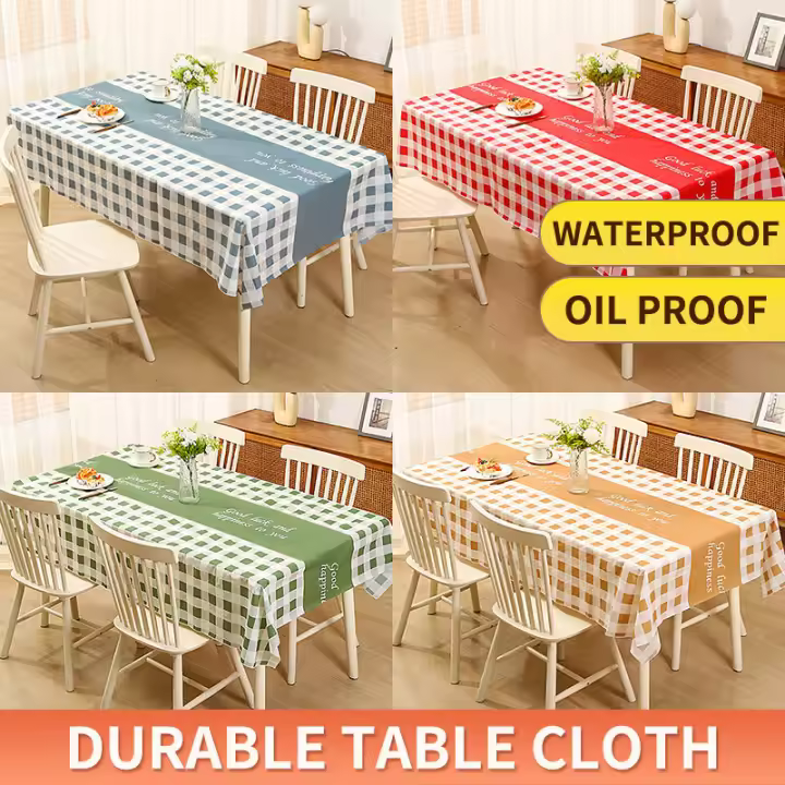 Mantel rectangular para cocina, cubierta decorativa impermeable y a prueba de aceite, 137x180CM - 1