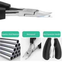 Cortaúñas profesionales para Uñas Gruesas o Incrustadas, Herramienta de Aseo Portátil Inoxidable con Doble cara - details 2