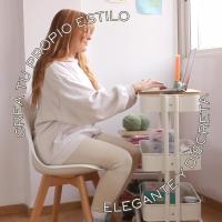 Sillas de Comedor Nórdicas con Respaldo Ergonómico |   Sillas de Cocina con Madera de Haya Maciza con Tela Anti Manchas de Polipiel (2, Blanco) - details 5