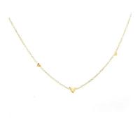 Pulsera minimalista con corazones pequeños para mujer, cadena chapada en oro de acero inoxidable, regalo de joyería de moda para estudiantes - details 7