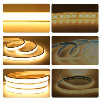 Tira de luces Led COB de alto brillo para habitación, cinta Flexible impermeable para iluminación de jardín, 12V, 24V, 320Led/m - details 15