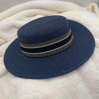Tendencia moda verano plano ancho tejido para mujeres vacaciones playa protector solar cinta superior señoras sombrero de paja - details 10