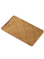 Manta de Mesa de Paja de Mar Natural Tejida a Mano Rectangular de Ratán Posavasos de Té de Paja - details 11