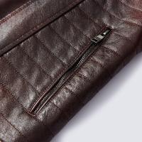 Chaqueta de cuero de moda para hombre, abrigos de algodón de thichen, abrigos casuales con cuello vuelto, chaquetas cálidas para hombre, Otoño e Invierno - details 6