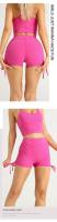 ZHUMU GYM Pantalones de Yoga de Verano Cintura Alta, Cordón Deportivo Transpirable para Fitness, Correr, Ciclismo - details 6