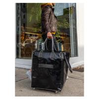 Bolsa de Comestibles Reutilizable con Ruedas, Carrito de la Compra, Bolso con Ruedas, Cierre de Cremallera, Ligero, Lleva Hasta 66 libras, Se Pliega En Plano, Asas Irrompibles - details 12