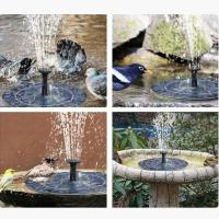 Fuente de 2,5 W, baño para pájaros con bomba con 6 boquillas, fuente de agua con energía solar para Garde - details 6