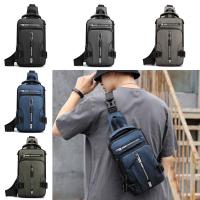 Bandolera impermeable con una correa, bolso ligero antirrobo de nailon con puerto de carga USB para senderismo - details 1