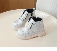 Kids Ankle Boots Fashion Versatile Girls' Patent Leather Short Boots with Love Sequins Children Princess Boots with Side Zipper - details 6