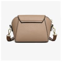 Bolso de mano de cuero de Vaca para Mujer, Bandolera de hombro, color sólido - details 0