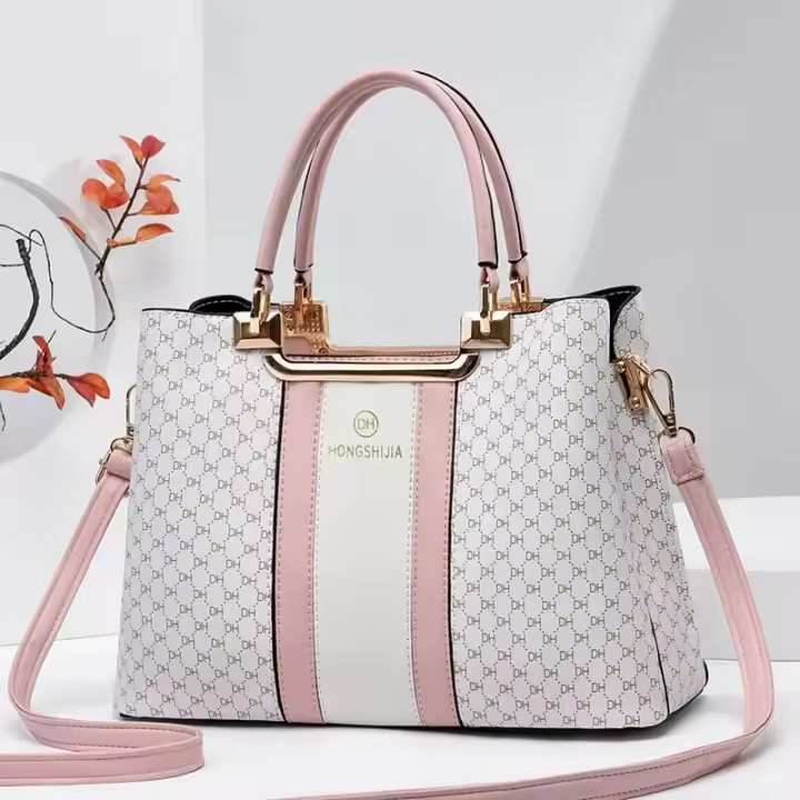 Bolso de mano elegante y atmosférico, bandolera de hombro grande retro con estampado a la moda, mochila de lujo de alta gama - 1
