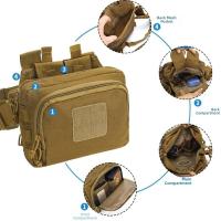 Riñonera de gran capacidad para exteriores, bolso de pecho multifuncional impermeable para escalada, bolsillo de malla, bolsa colgante de cintura de viaje duradera - details 2