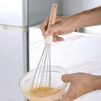 Utensilios de cocina blancos, mango de madera multifuncional, herramienta de silicona - details 3