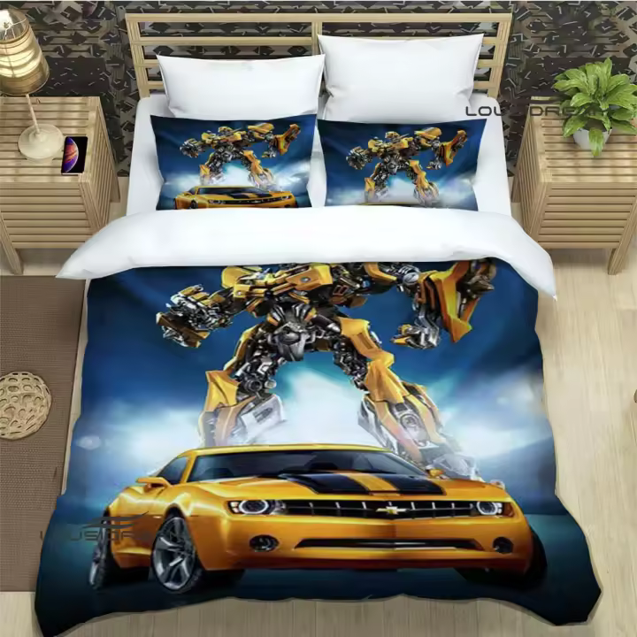 Exquisito Juego de Ropa de Cama Transformadores Cubierta de Edredón, Cojín, Funda de Cama - 1