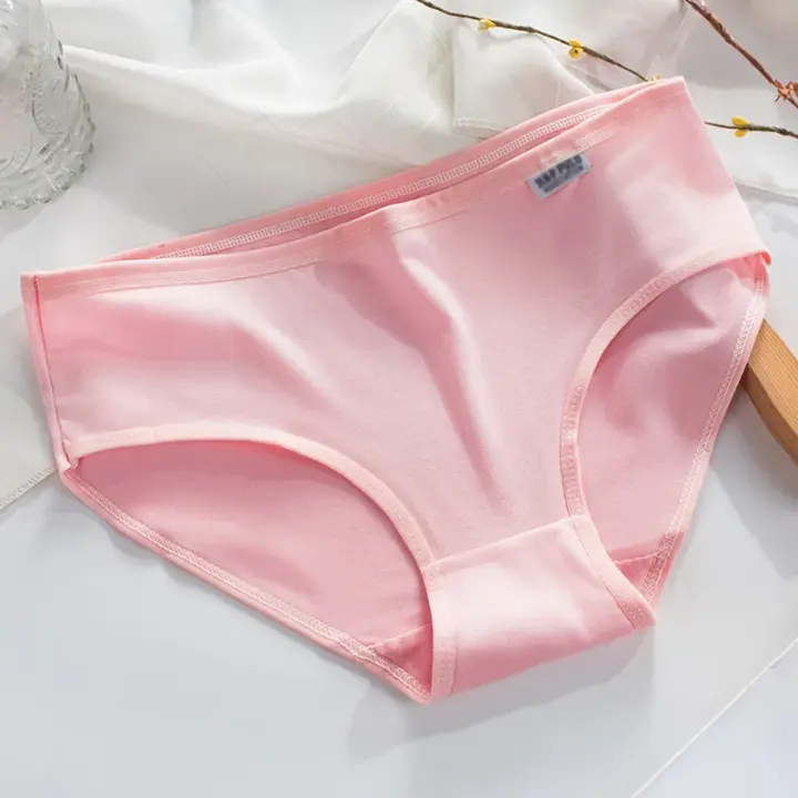 Bragas de talla grande, ropa interior de algodón para mujer, calzoncillos para niñas, lencería de Color sólido, pantalones cortos, ropa interior cómoda para mujer 3XL/4XL - 1