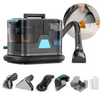 Limpiador de alfombras portátil C8 de 400W y 20KPa para manchas en alfombras, coches, sofás y pelo de mascotas, máquina de limpieza de tapicería con función de pulverización y succión. - details 0