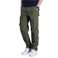 Pantalones Cargo de Algodón para Hombres Pantalones Casuales Sueltos con Múltiples Bolsillos para Actividades al Aire Libre y de Trabajo - details 6