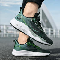Zapatos deportivos con hebilla giratoria, calzado lateral de talla grande, zapatillas ligeras para correr, calzado de entrenamiento para hombre - details 1