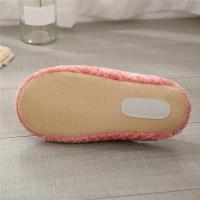 Zapatillas de casa cálidas de felpa con suelo plano para mujer en otoño-invierno - details 13