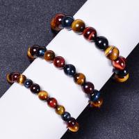 Pulsera de ojo de tigre de color natural para hombres y mujeres, amuleto de buena suerte hecho a mano, joyería Feng Shui - details 0