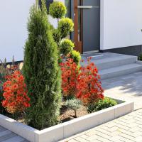 Decoración de césped, planta Artificial, estaca de jardín con estaca, adorno decorativo, decoración de estaca de jardín, decoración de porche, flor de simulación violeta - details 4
