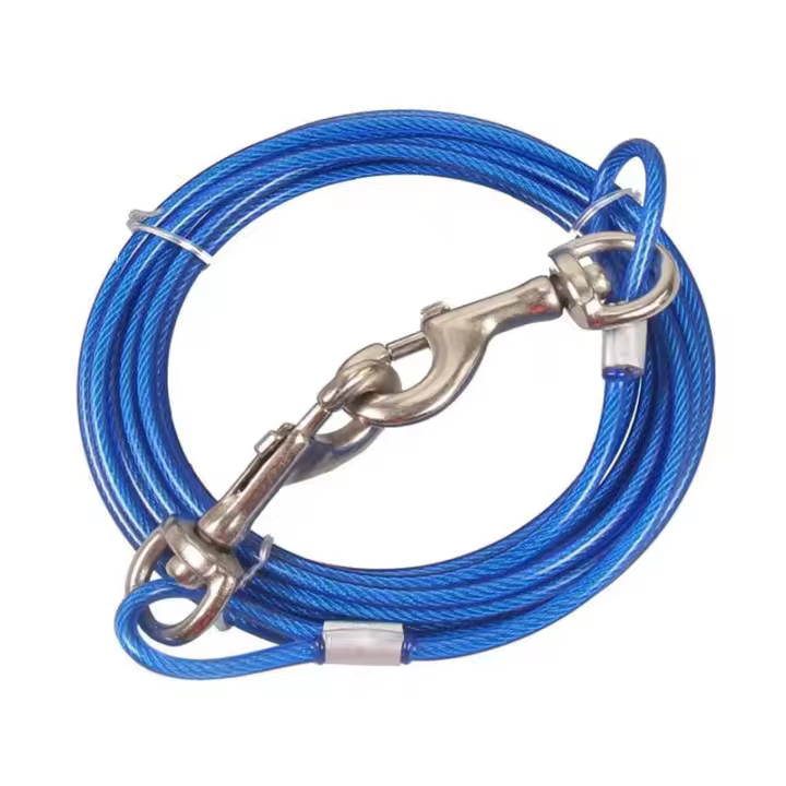 Correa para Perros de Acero Resistente Corredor 3/5/10M con Clips Superiores Uso al Aire Libre - 1