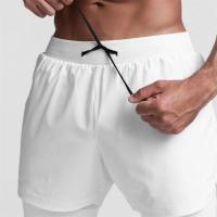 Pantalones cortos deportivos 2 en 1 para hombre, ropa deportiva de doble cubierta para correr, playa, gimnasio, entrenamiento - details 16
