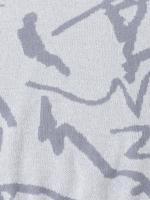 Nuevo Popular primavera otoño Graffiti Jacquard patrón suéter Casual cuello redondo contraste Color tejido jersey de los hombres - details 17