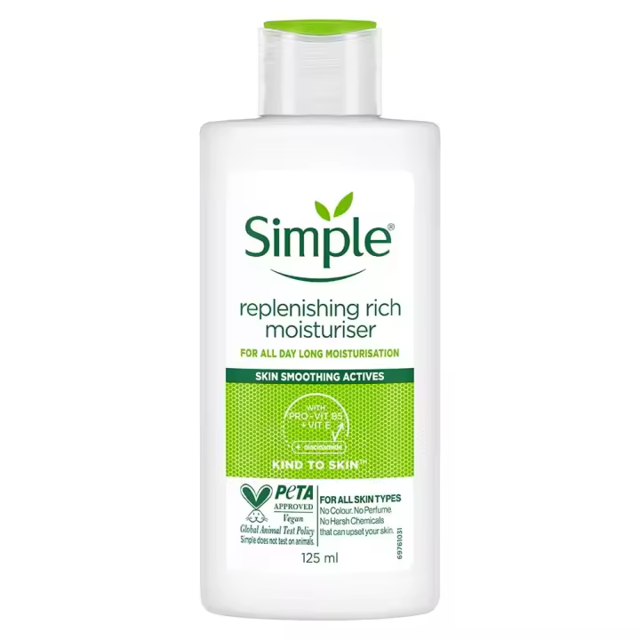 Rehidratante rico en reposición, 125 ml de Simple - 1