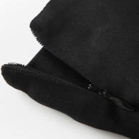 BUNO-Falda acampanada lisa de alta moda + cinturón de piel sintética de leopardo Y2K elegante nueva minifalda negra de moda - details 7