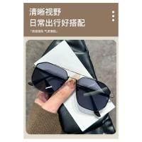 Nuevas gafas de sol rectangulares, gafas de sol envueltas con borde de moda de doble haz, gafas decorativas de Metal UV400 - details 2