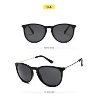 Gafas de sol redondas con montura de Metal para hombre y mujer, lentes de sol con película reflectante, Estilo Vintage, Popular - details 9