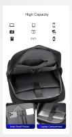 Bolso bandolera de negocios para hombre, bolso de hombro impermeable con compartimento para ordenador portátil, puerto de carga USB, tela Oxford de alta calidad, logotipo impreso de viaje - details 3
