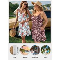 2025 Europa hermosa mujer verano delgado hombro botón cuello en V blusa de playa casual con vestido de bolsillo - details 1