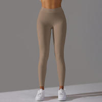 Pantalones de yoga con espalda en V para mujer, leggings sexys para entrenamiento Fiess, gimnasio, correr, cintura alta - details 22