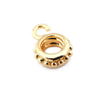 Círculo redondo de latón de Color dorado de 18K, pulseras con agujeros grandes, collares de cuentas, colgantes, conectores, suministros para fabricación de joyas - details 41