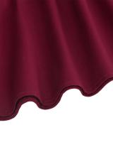 Vestido Retro para Mujer 2024 Cuello en V Sexy Encaje, Manga Corta con Volantes, Cintura Ajustada, Estilo de Fiesta de Swing - details 5
