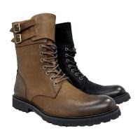 Botas de piel, malla única transpirable, tubo medio, altura hasta el tobillo, correa de invierno, goma - details 5