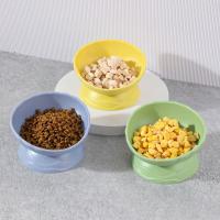Cuenco ajustable para gatos, boca inclinada, antivuelco, cuenco de alimentación para comida de perros, gran capacidad, antideslizante, base alta para mascotas, contenedor de agua - details 5