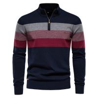 Suéter con cuello levantado para hombre, otoño e invierno, tops - details 4