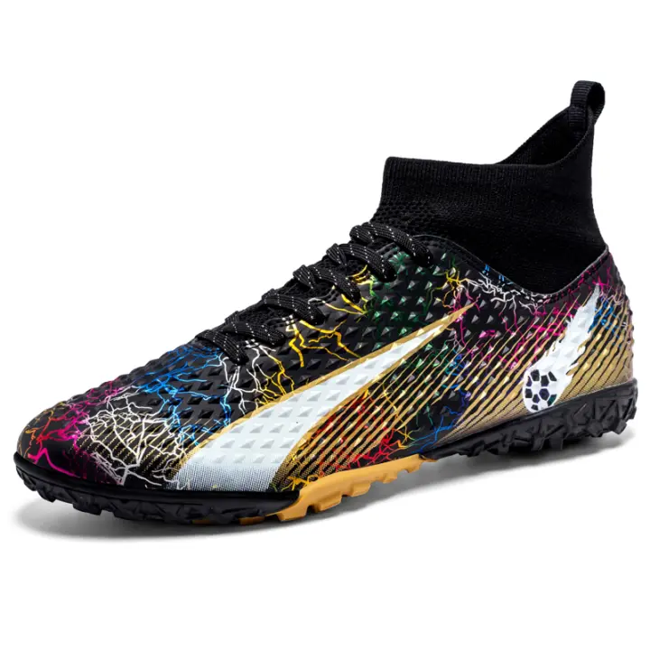 Zapatos de fútbol de alta calidad para hombres, botas de fútbol TF/FG, zapatillas deportivas de entrenamiento profesional para niños jóvenes, zapatos antideslizantes para exteriores - 1