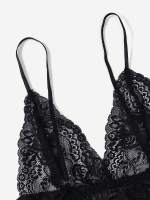 Conjunto De Pijama De Seda Para Mujer 5 Piezas Lencería Sexy De Encaje Camisola Y Pantalones Ropa Interior Para Dormir En Casa - details 10
