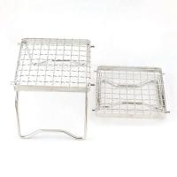 Parrilla de camping portátil de acero inoxidable, hoguera plegable multifuncional, soporte de gas, soporte para estufa de leña al aire libre - details 7