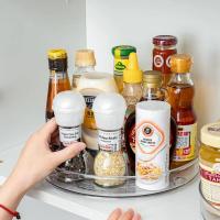 Rejilla de respiración transparente para cocina y baño, armario giratorio de 360 ​​grados, organizador de especias, cosméticos y bebidas - details 2
