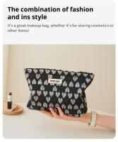 Bolsa de maquillaje de gran capacidad para mujer, bolso de cosméticos y productos para el cuidado de la piel, bolsa de almacenamiento, bolsa de aseo de viaje, embrague Simple - details 4
