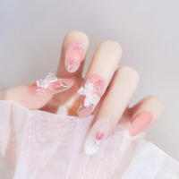 Esmalte de uñas postizas brillantes de 24 piezas, material seguro para resaltar las manos delicadas - details 7