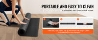 SucceBuy Esterilla de Ejercicio, Esterilla de Yoga Antideslizante de Alta Densidad para Fitness y Pilates, 7x5 pies, con Bolsa y Correa de Transporte, para Entrenamientos en casa, Negro - details 4