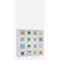 Estante Organizador Modular de 16 Cubos Plástico Rosa Ideal para Ropa, Zapatos, Juguetes - details 12